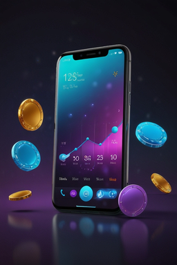 Smartphone showing casino app